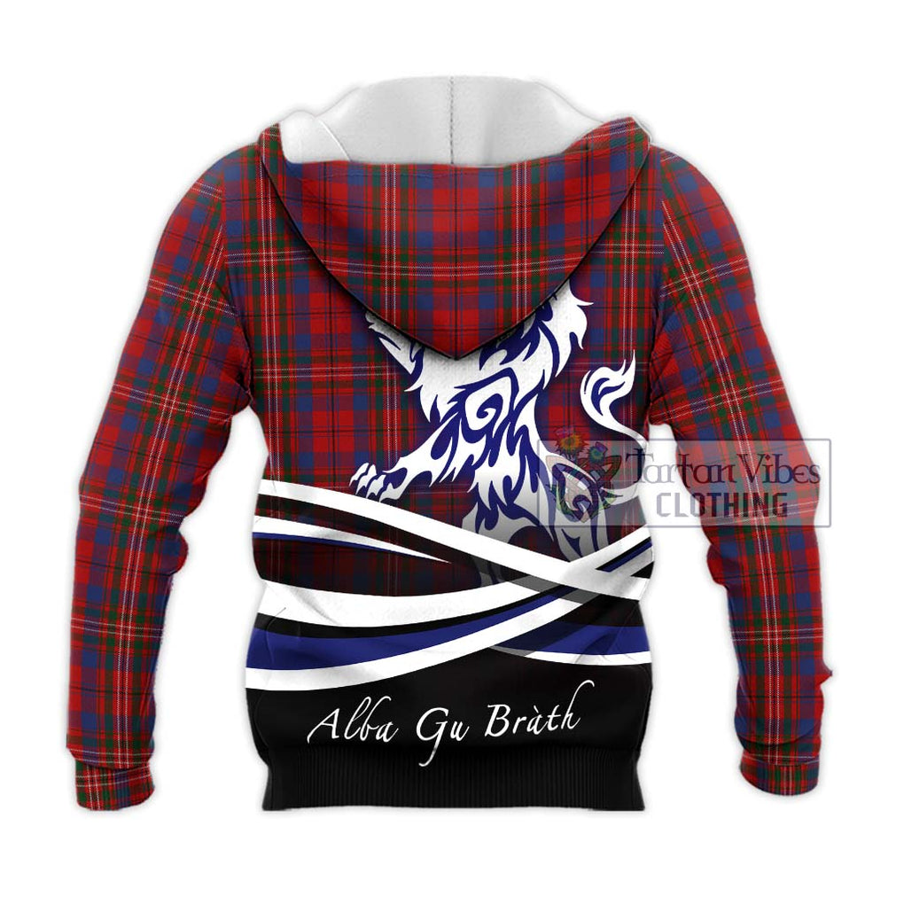 Cameron of Locheil Tartan Knitted Hoodie with Alba Gu Brath Regal Lion Emblem - Tartanvibesclothing Shop