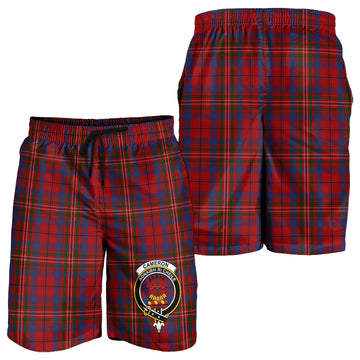 Cameron of Locheil Tartan Mens Shorts with Family Crest