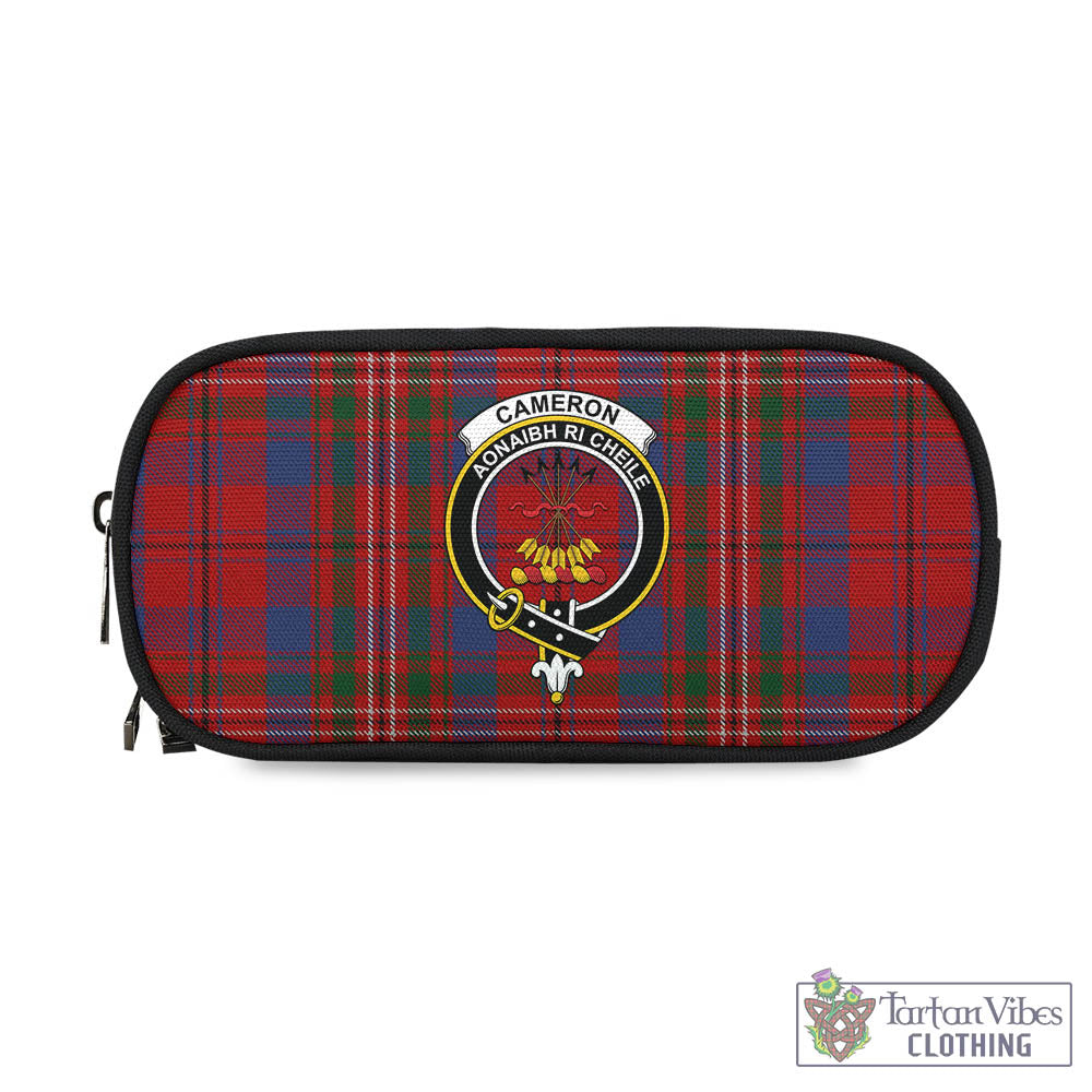 Tartan Vibes Clothing Cameron of Locheil Tartan Pen and Pencil Case with Family Crest