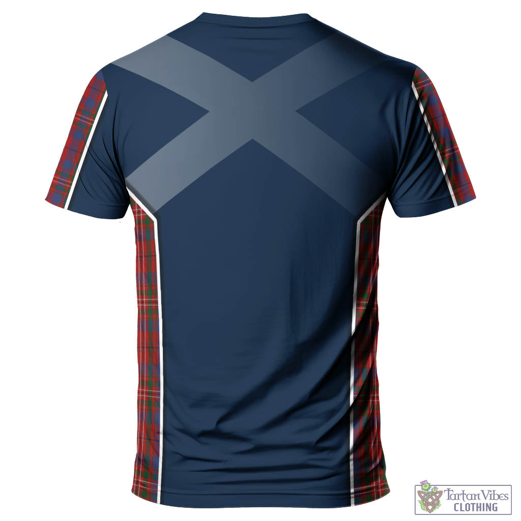 Tartan Vibes Clothing Cameron of Locheil Tartan T-Shirt with Family Crest and Scottish Thistle Vibes Sport Style