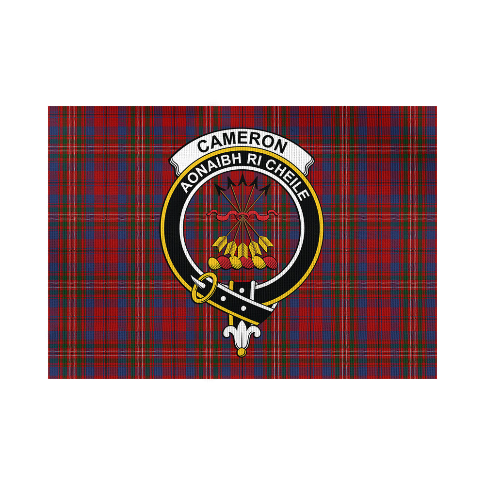 Cameron of Locheil Tartan Flag with Family Crest - Tartan Vibes Clothing