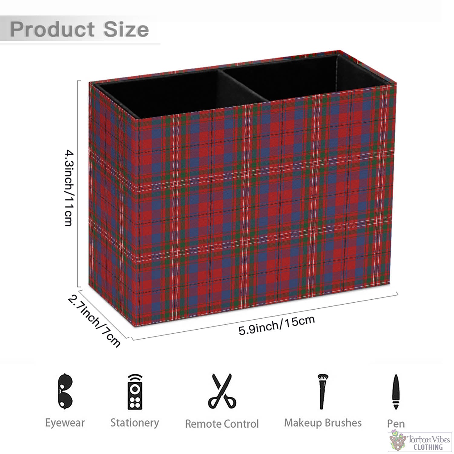 Tartan Vibes Clothing Cameron of Locheil Tartan Pen Holder