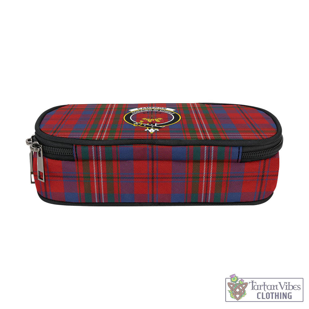 Tartan Vibes Clothing Cameron of Locheil Tartan Pen and Pencil Case with Family Crest