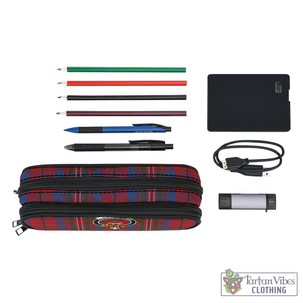 Tartan Vibes Clothing Cameron of Locheil Tartan Pen and Pencil Case with Family Crest