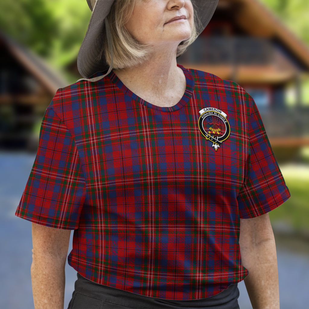 Cameron of Locheil Tartan T-Shirt with Family Crest - Tartan Vibes Clothing