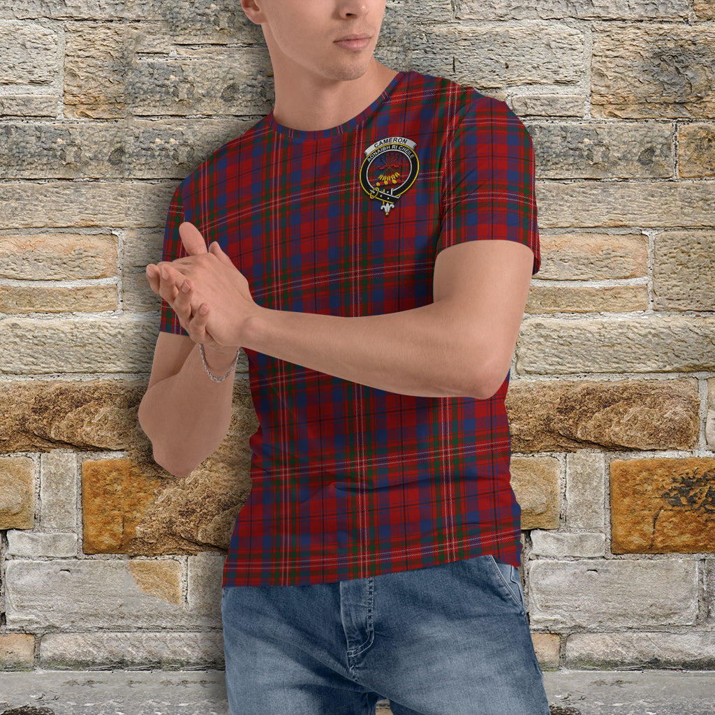 Cameron of Locheil Tartan T-Shirt with Family Crest - Tartan Vibes Clothing