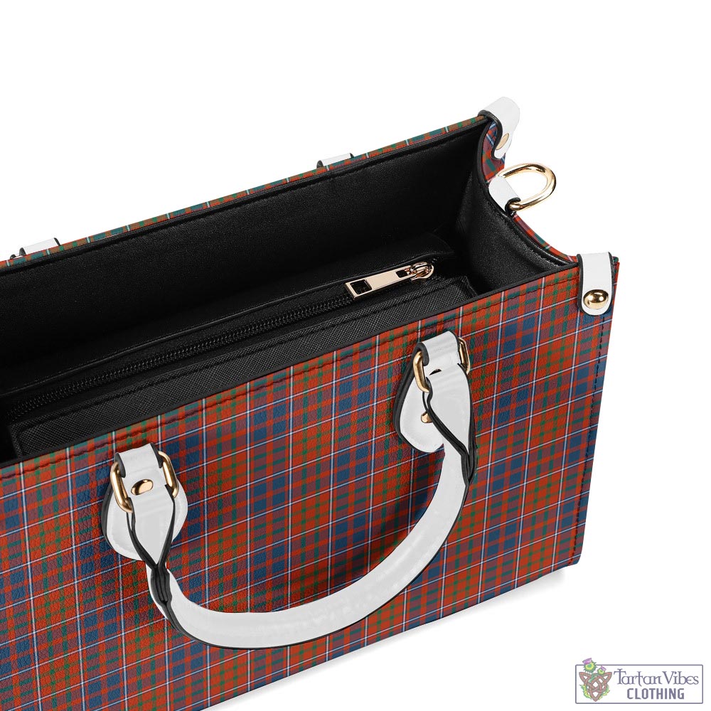 Tartan Vibes Clothing Cameron of Lochiel Ancient Tartan Luxury Leather Handbags