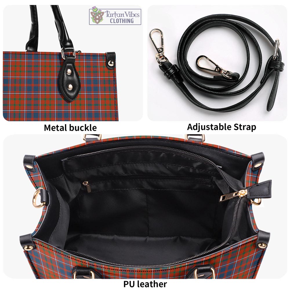 Tartan Vibes Clothing Cameron of Lochiel Ancient Tartan Luxury Leather Handbags