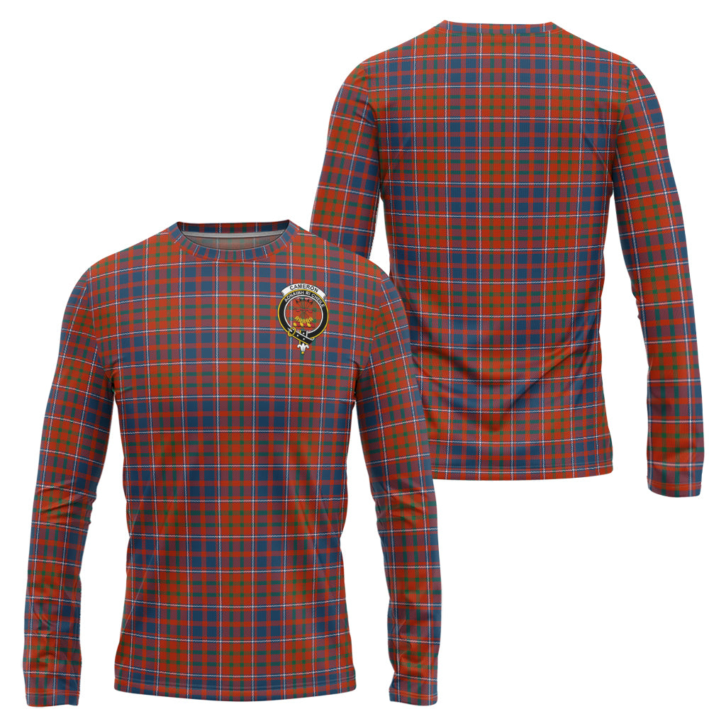 cameron-of-lochiel-ancient-tartan-long-sleeve-t-shirt-with-family-crest