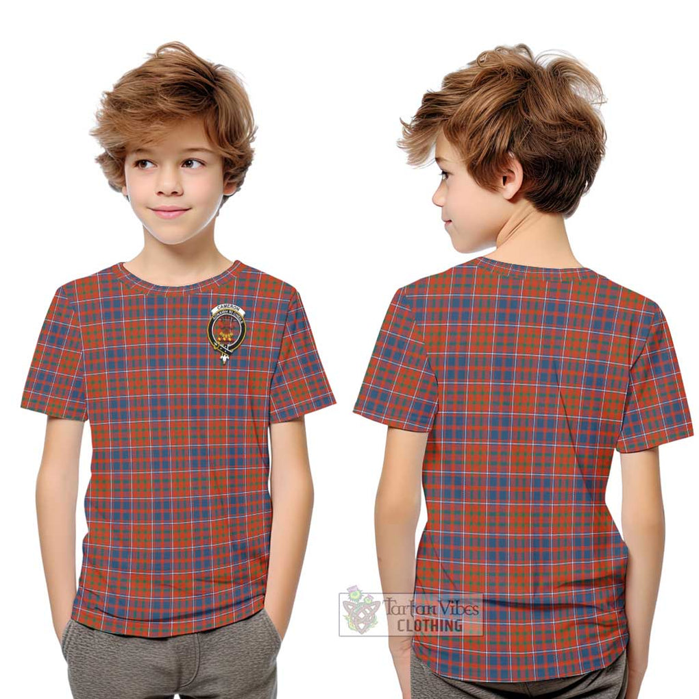 Cameron of Lochiel Ancient Tartan Kid T-Shirt with Family Crest Youth XL Size14 - Tartanvibesclothing Shop