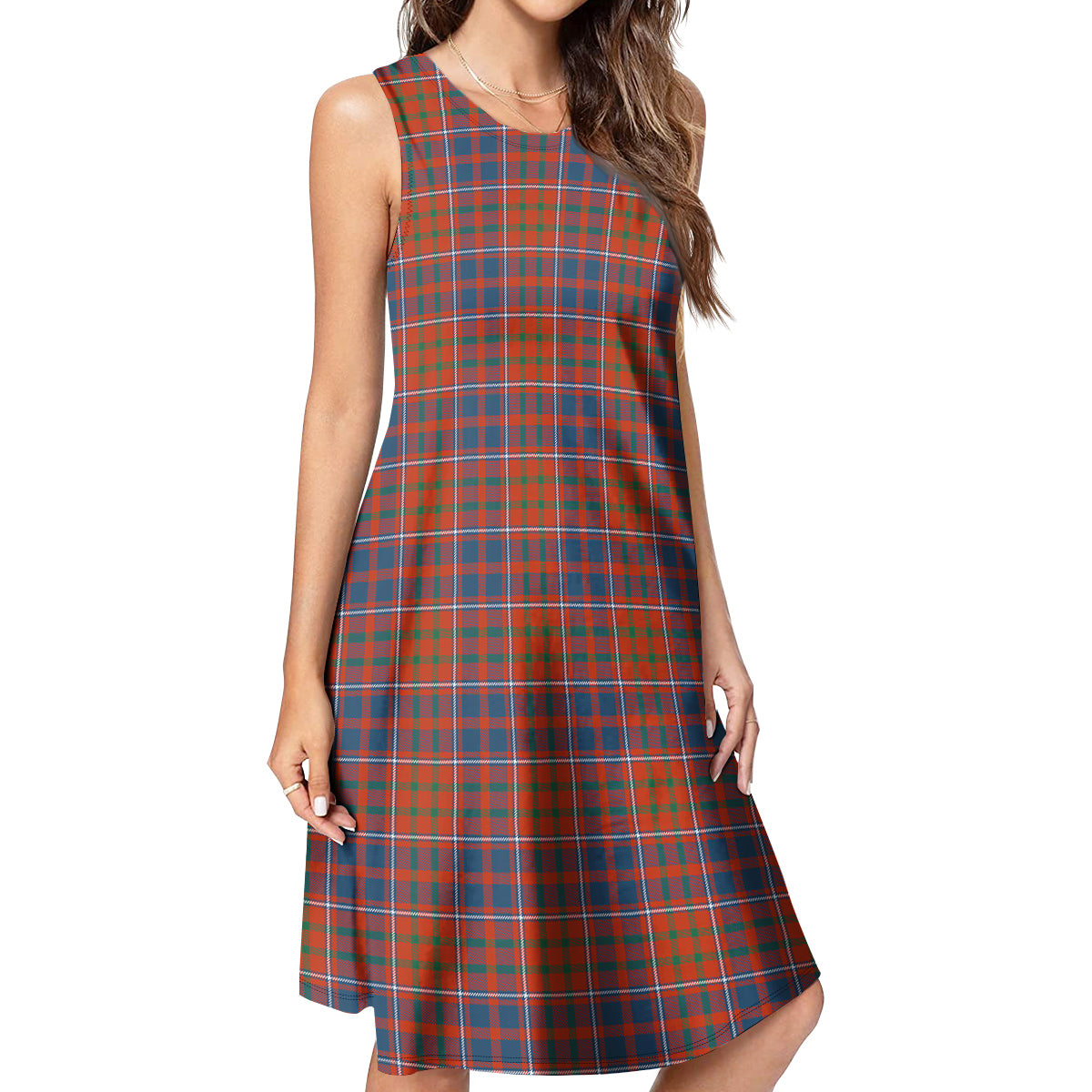 Cameron of Lochiel Ancient Tartan Womens Casual Dresses - Tartanvibesclothing