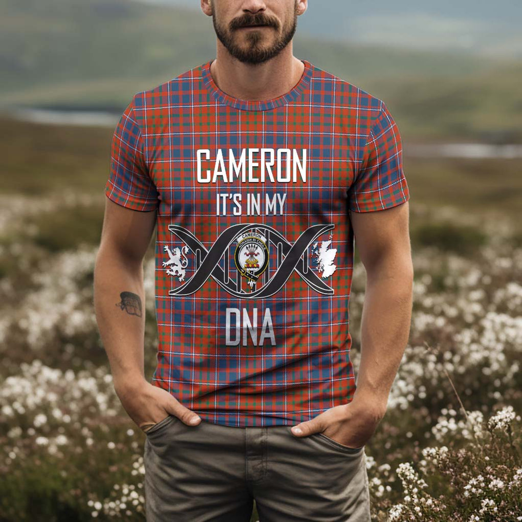 Cameron of Lochiel Ancient Tartan T-Shirt with Family Crest DNA In Me Style Kid's Shirt - Tartan Vibes Clothing