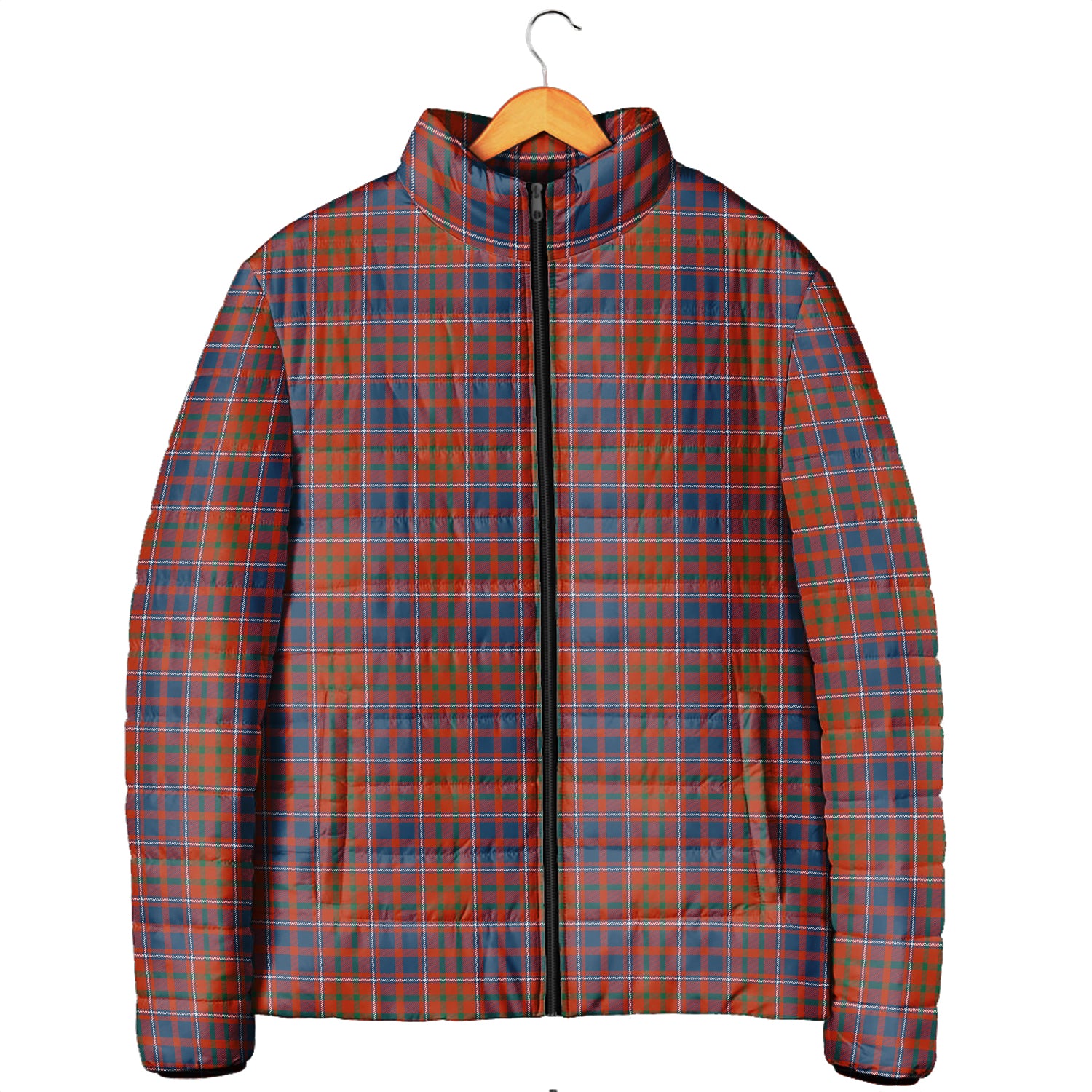 Cameron of Lochiel Ancient Tartan Padded Jacket Men's Padded Jacket - Tartan Vibes Clothing