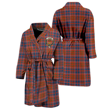 Cameron of Lochiel Ancient Tartan Bathrobe with Family Crest