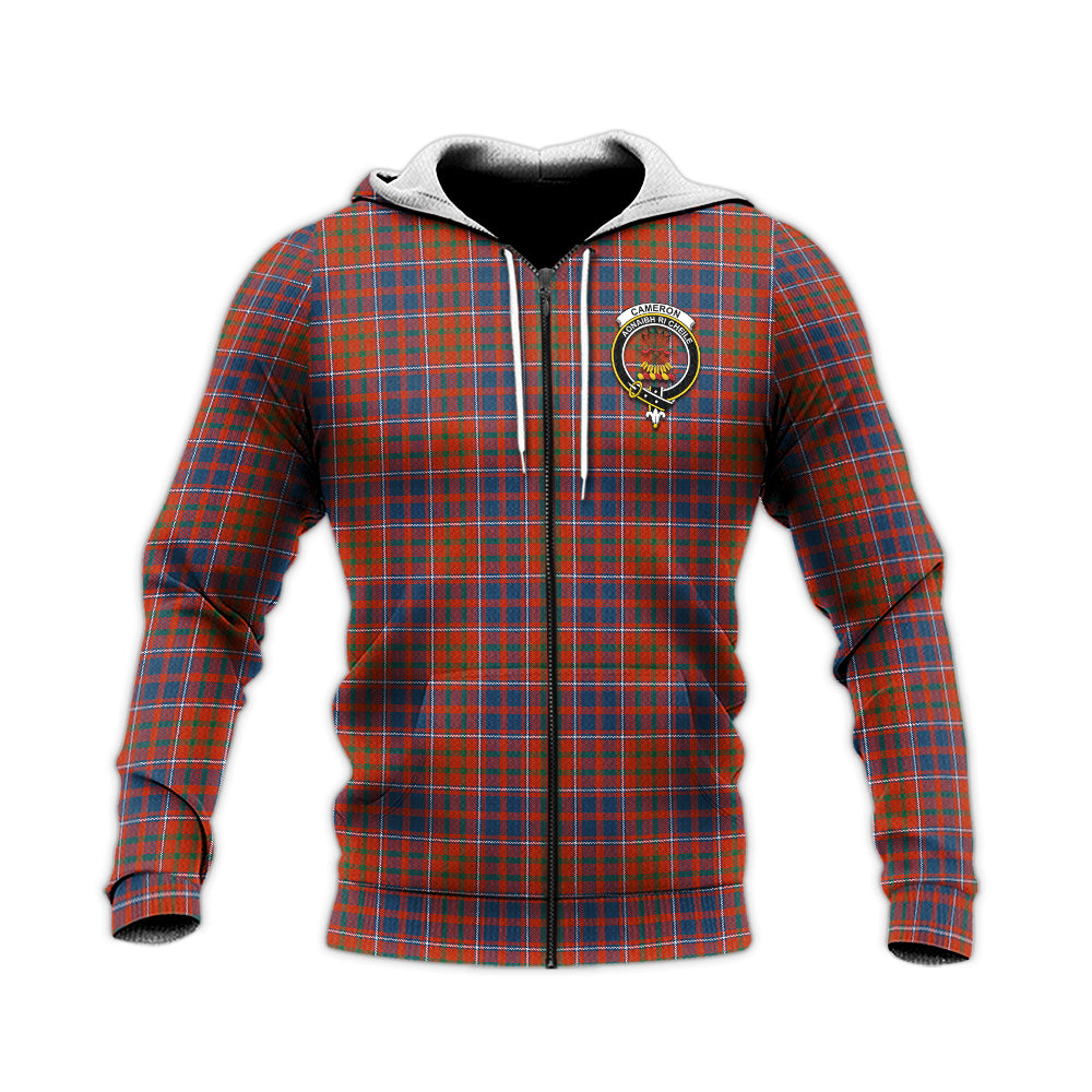 cameron-of-lochiel-ancient-tartan-knitted-hoodie-with-family-crest
