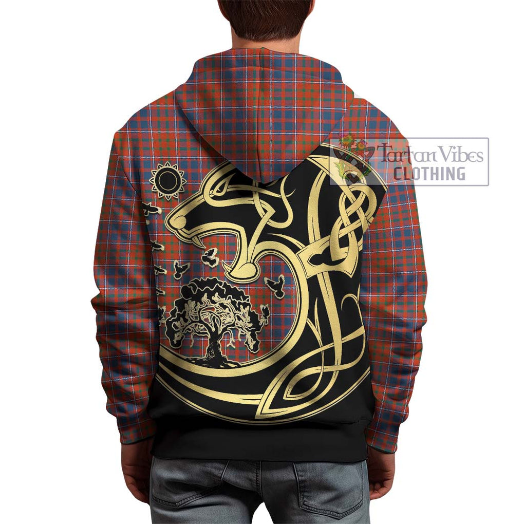 Cameron of Lochiel Ancient Tartan Hoodie with Family Crest Celtic Wolf Style - Tartan Vibes Clothing