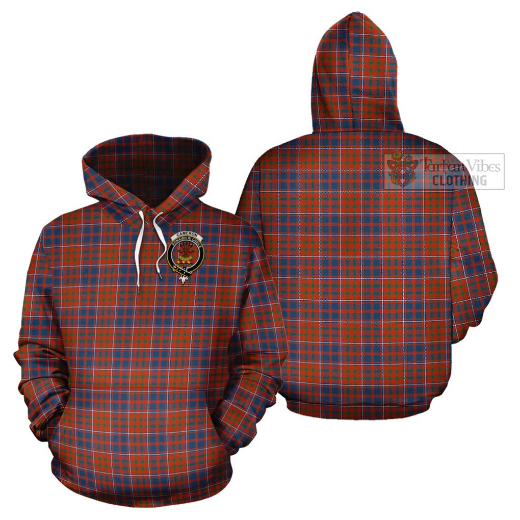 Cameron of Lochiel Ancient Tartan Cotton Hoodie with Family Crest Pullover Hoodie - Tartan Vibes Clothing