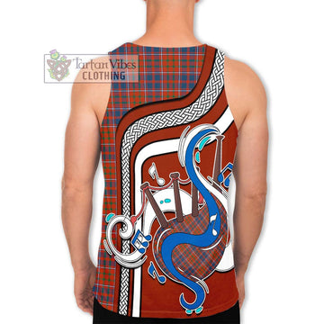 Cameron of Lochiel Ancient Tartan Men's Tank Top with Epic Bagpipe Style