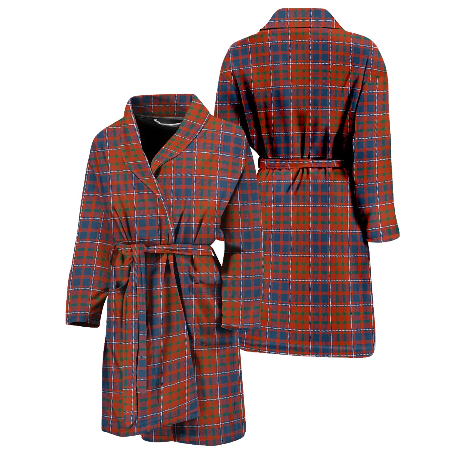 Cameron of Lochiel Ancient Tartan Bathrobe Unisex M - Tartan Vibes Clothing