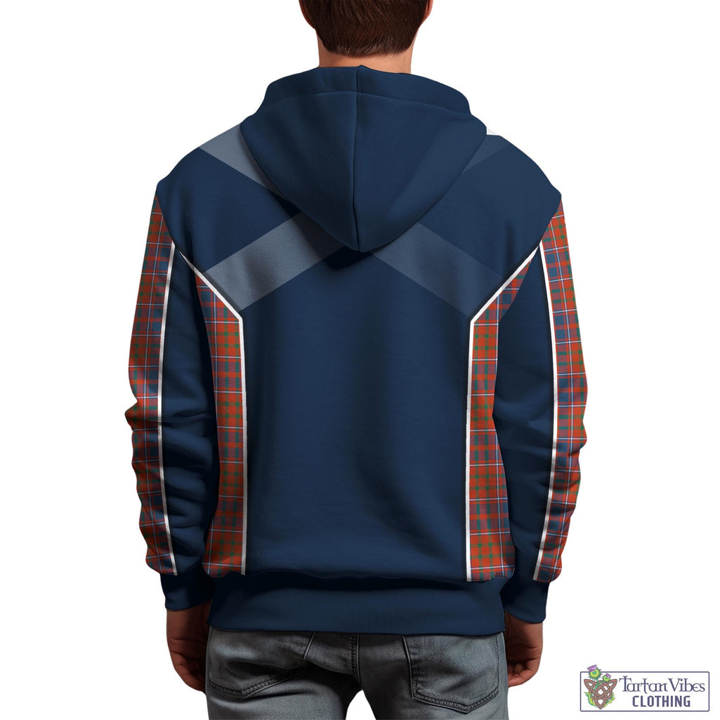 Tartan Vibes Clothing Cameron of Lochiel Ancient Tartan Hoodie with Family Crest and Scottish Thistle Vibes Sport Style