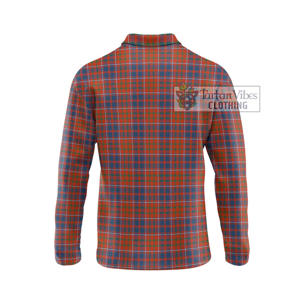 Cameron of Lochiel Ancient Tartan Long Sleeve Polo Shirt with Family Crest DNA In Me Style - Tartanvibesclothing Shop