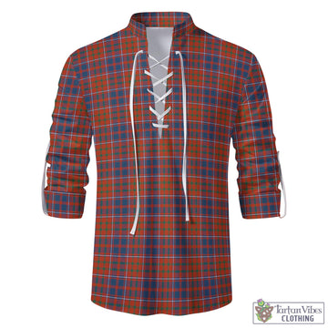 Cameron of Lochiel Ancient Tartan Men's Scottish Traditional Jacobite Ghillie Kilt Shirt