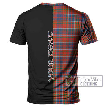 Cameron of Lochiel Ancient Tartan T-Shirt with Family Crest and Half Of Me Style