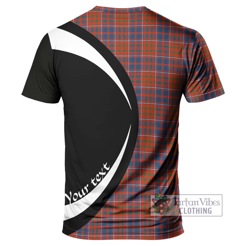 Tartan Vibes Clothing Cameron of Lochiel Ancient Tartan T-Shirt with Family Crest Circle Style