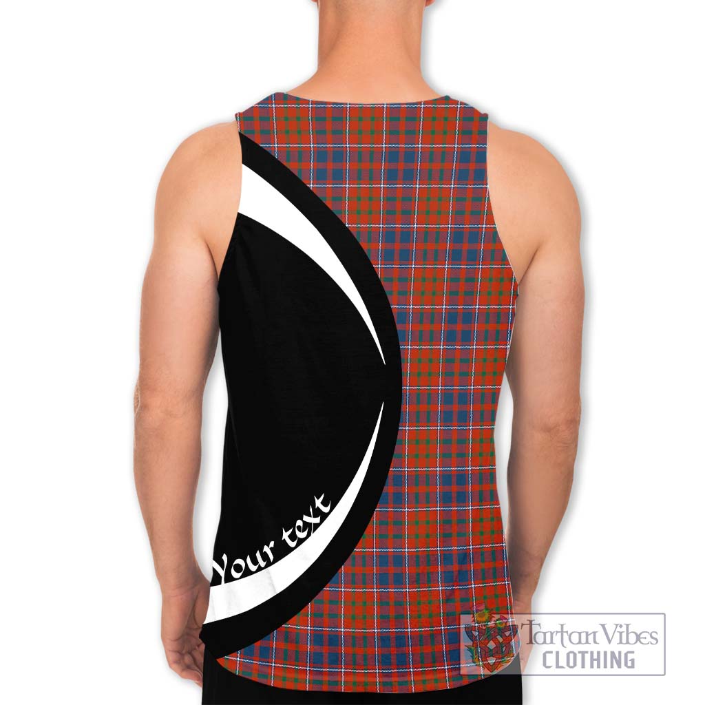 Cameron of Lochiel Ancient Tartan Men's Tank Top with Family Crest Circle Style - Tartan Vibes Clothing