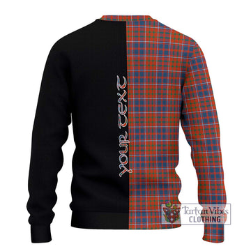 Cameron of Lochiel Ancient Tartan Ugly Sweater with Family Crest and Half Of Me Style