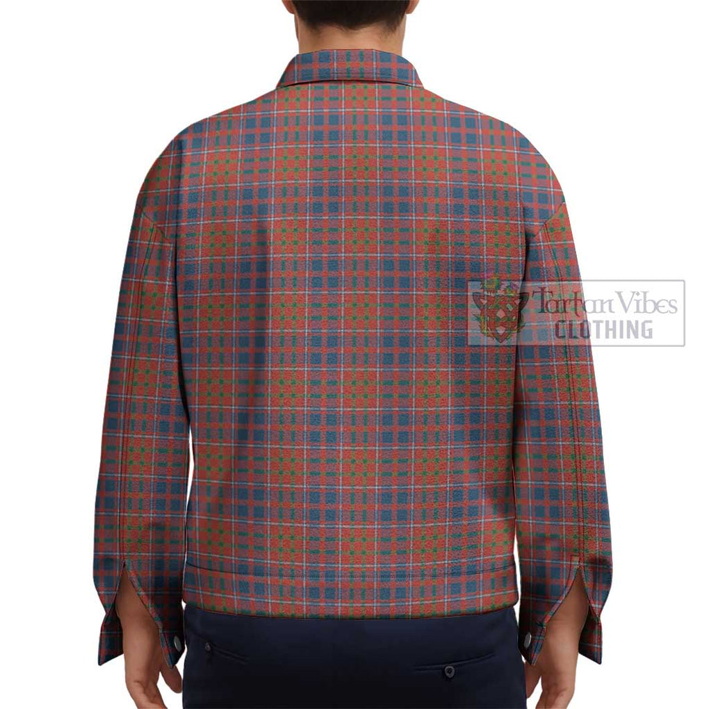 Cameron of Lochiel Ancient Tartan Unisex Lapel Cotton Jacket - Tartan Vibes Clothing