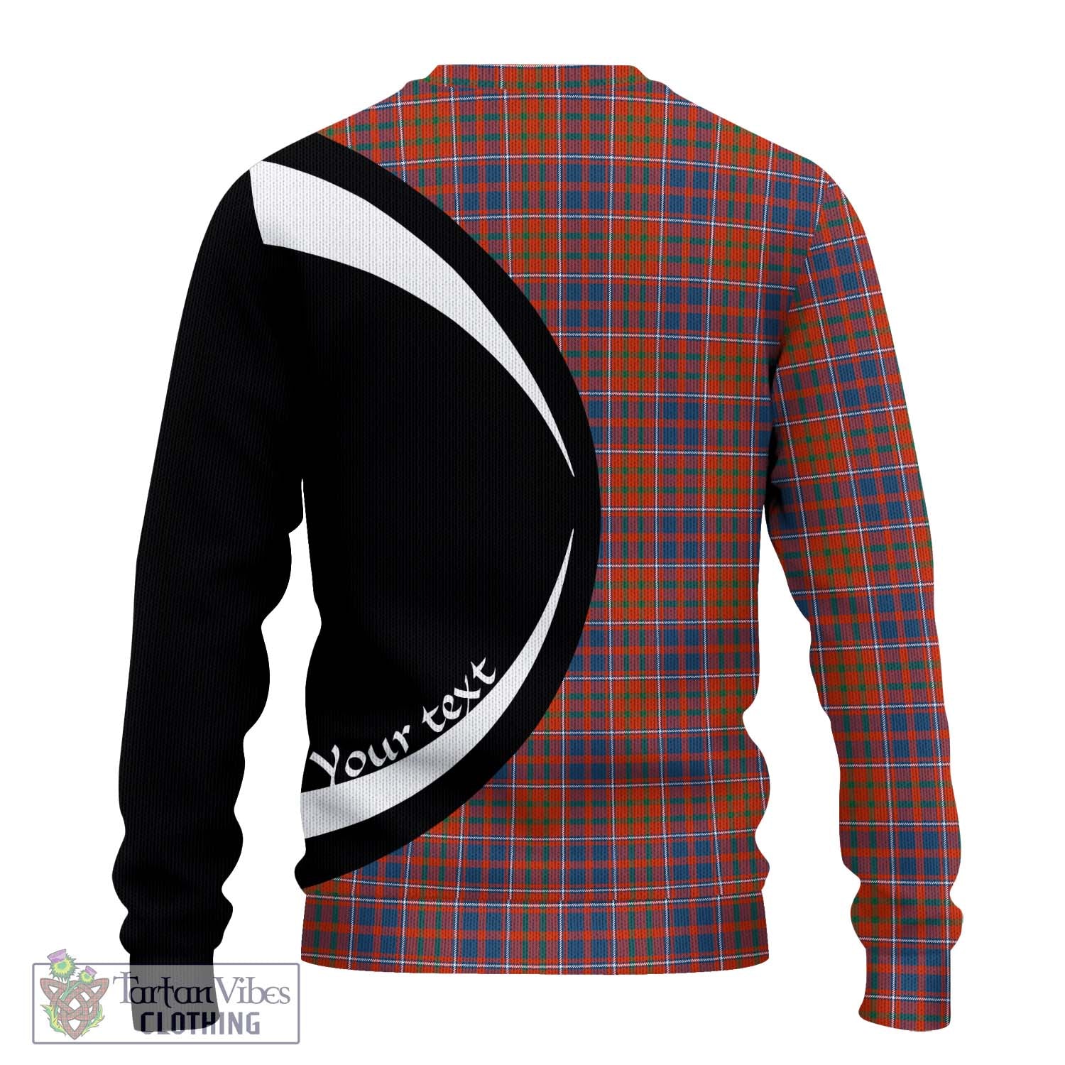 Cameron of Lochiel Ancient Tartan Ugly Sweater with Family Crest Circle Style - Tartan Vibes Clothing