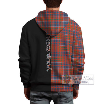 Cameron of Lochiel Ancient Tartan Hoodie with Family Crest and Half Of Me Style