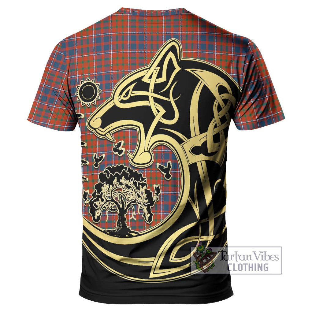 Cameron of Lochiel Ancient Tartan T-Shirt with Family Crest Celtic Wolf Style - Tartan Vibes Clothing