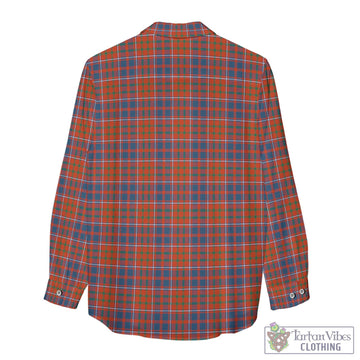 Cameron of Lochiel Ancient Tartan Women's Casual Shirt with Family Crest