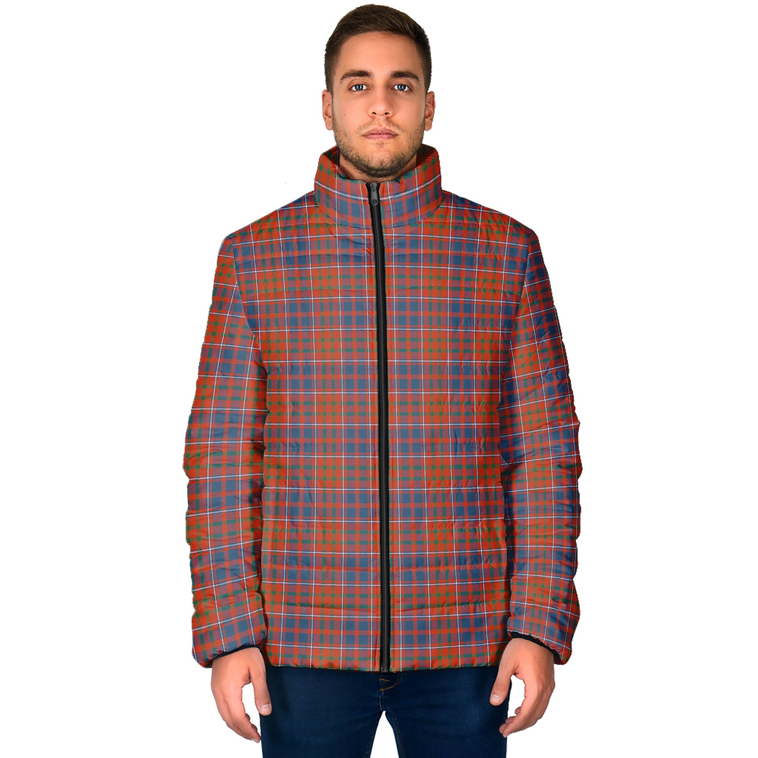 Cameron of Lochiel Ancient Tartan Padded Jacket - Tartan Vibes Clothing