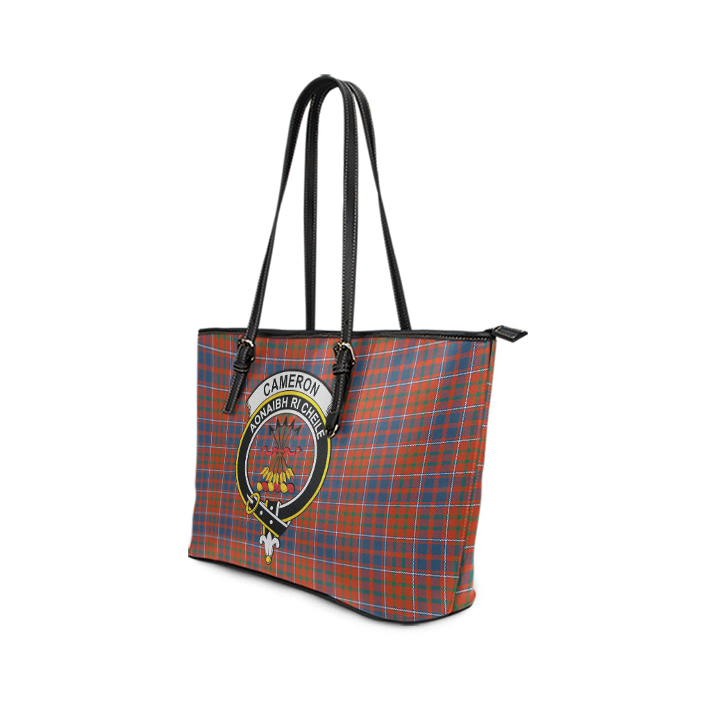 cameron-of-lochiel-ancient-tartan-leather-tote-bag-with-family-crest