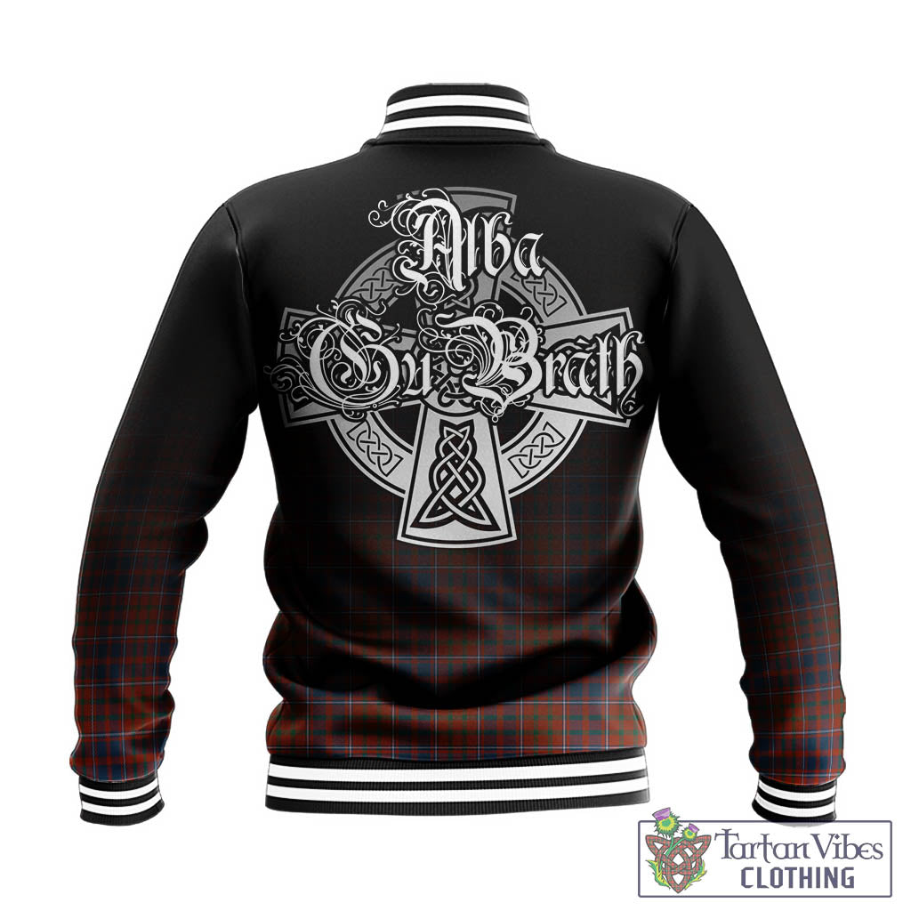 Tartan Vibes Clothing Cameron of Lochiel Ancient Tartan Baseball Jacket Featuring Alba Gu Brath Family Crest Celtic Inspired