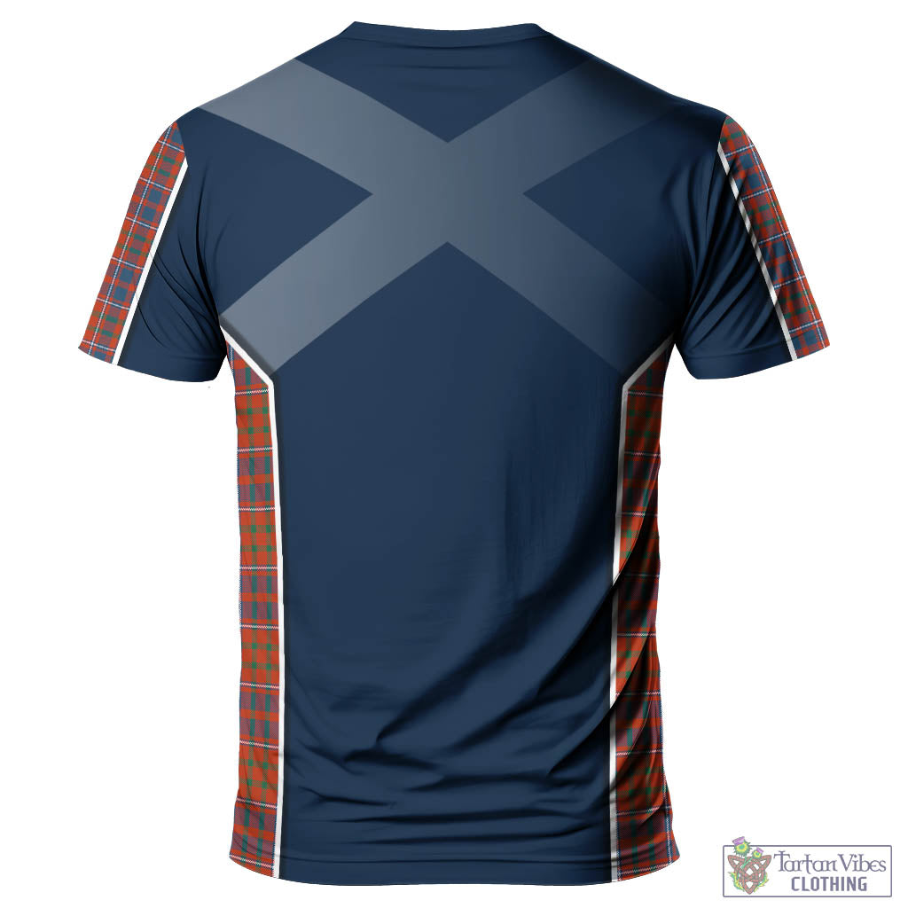 Tartan Vibes Clothing Cameron of Lochiel Ancient Tartan T-Shirt with Family Crest and Lion Rampant Vibes Sport Style