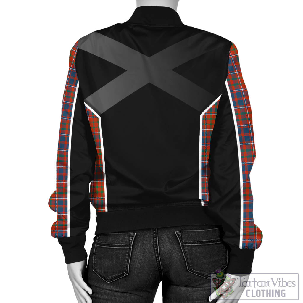 Tartan Vibes Clothing Cameron of Lochiel Ancient Tartan Bomber Jacket with Family Crest and Scottish Thistle Vibes Sport Style