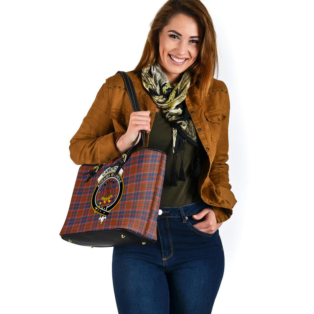 cameron-of-lochiel-ancient-tartan-leather-tote-bag-with-family-crest