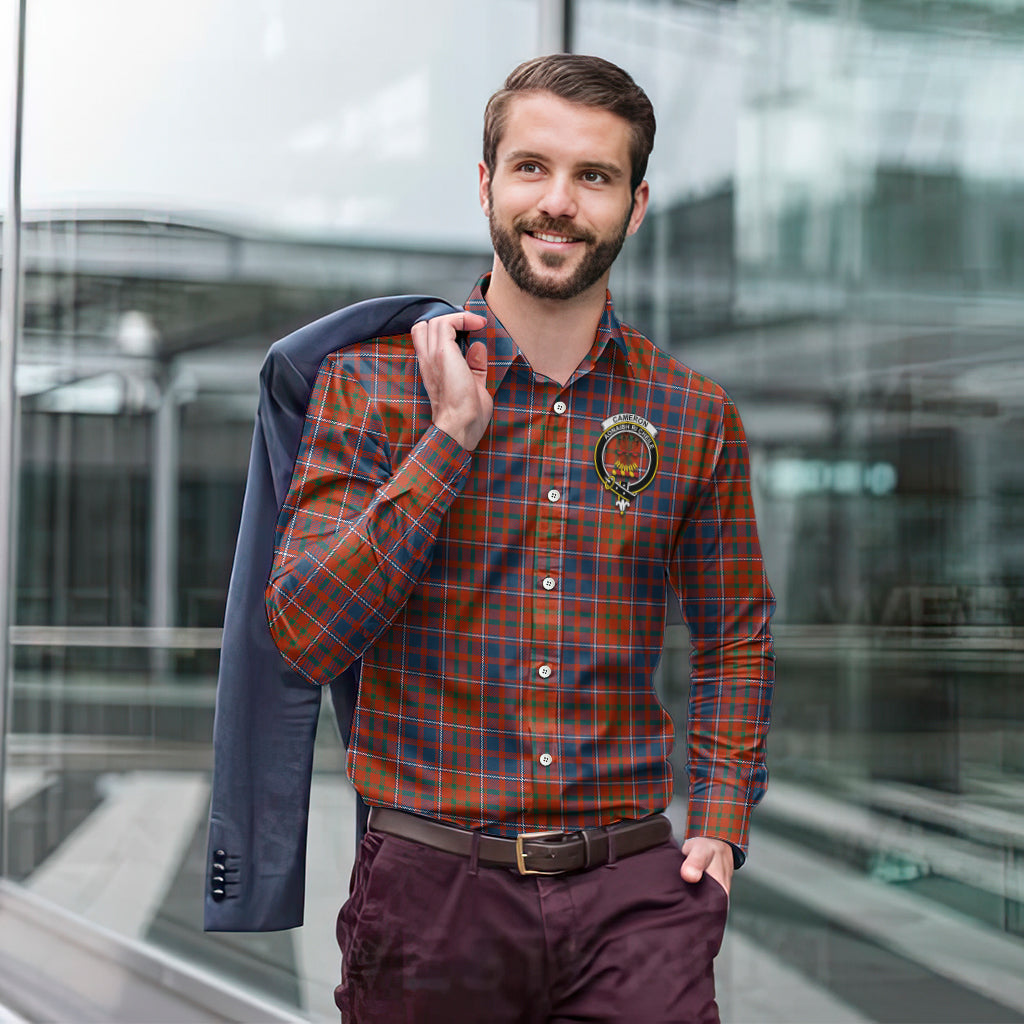 cameron-of-lochiel-ancient-tartan-long-sleeve-button-up-shirt-with-family-crest