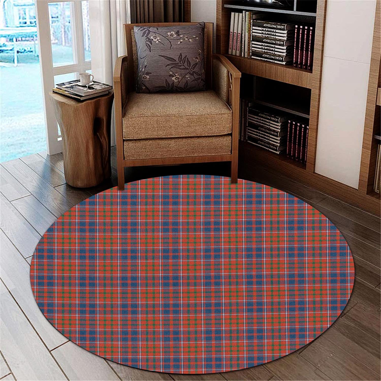 Cameron of Lochiel Ancient Tartan Round Rug - Tartanvibesclothing