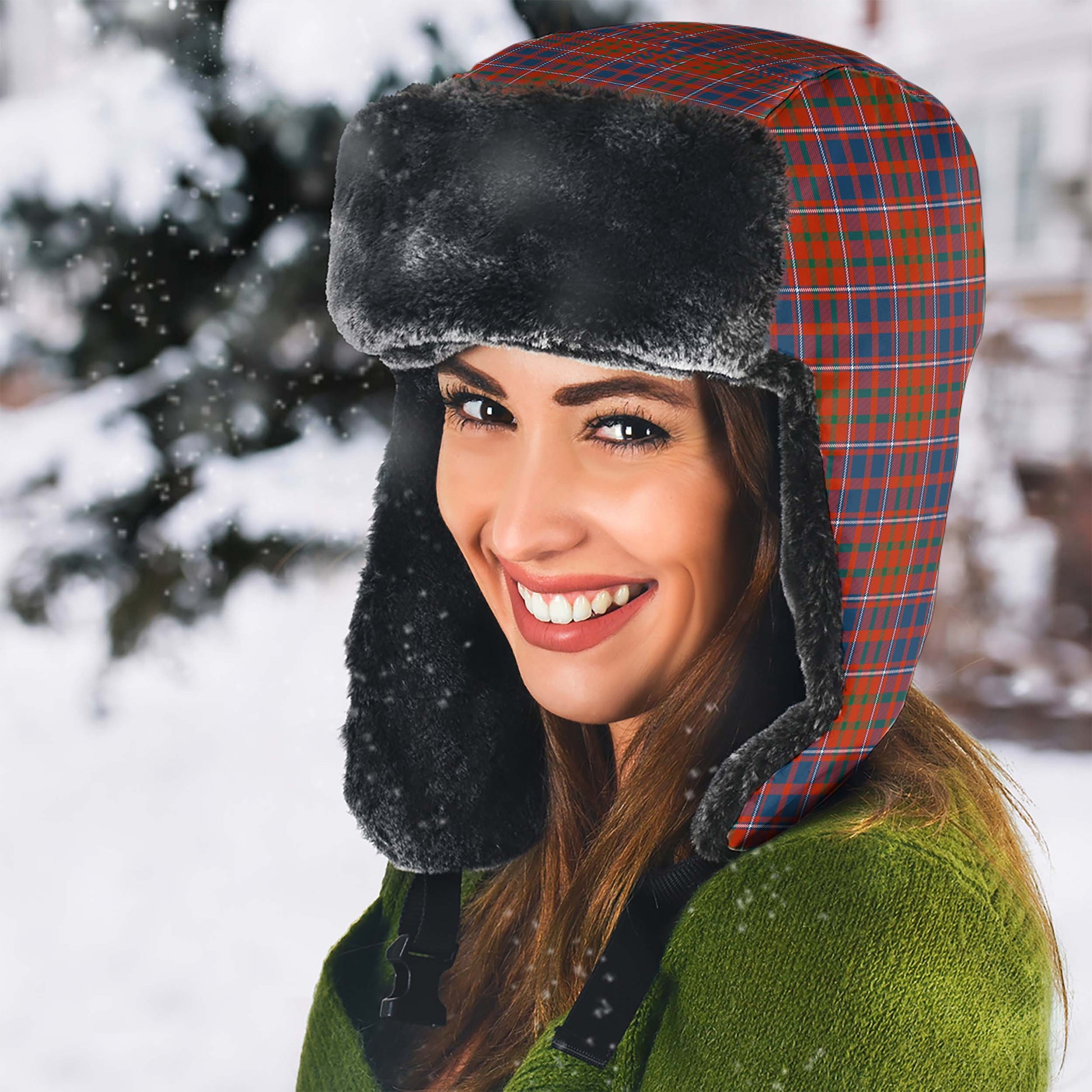 Cameron of Lochiel Ancient Tartan Winter Trapper Hat - Tartanvibesclothing