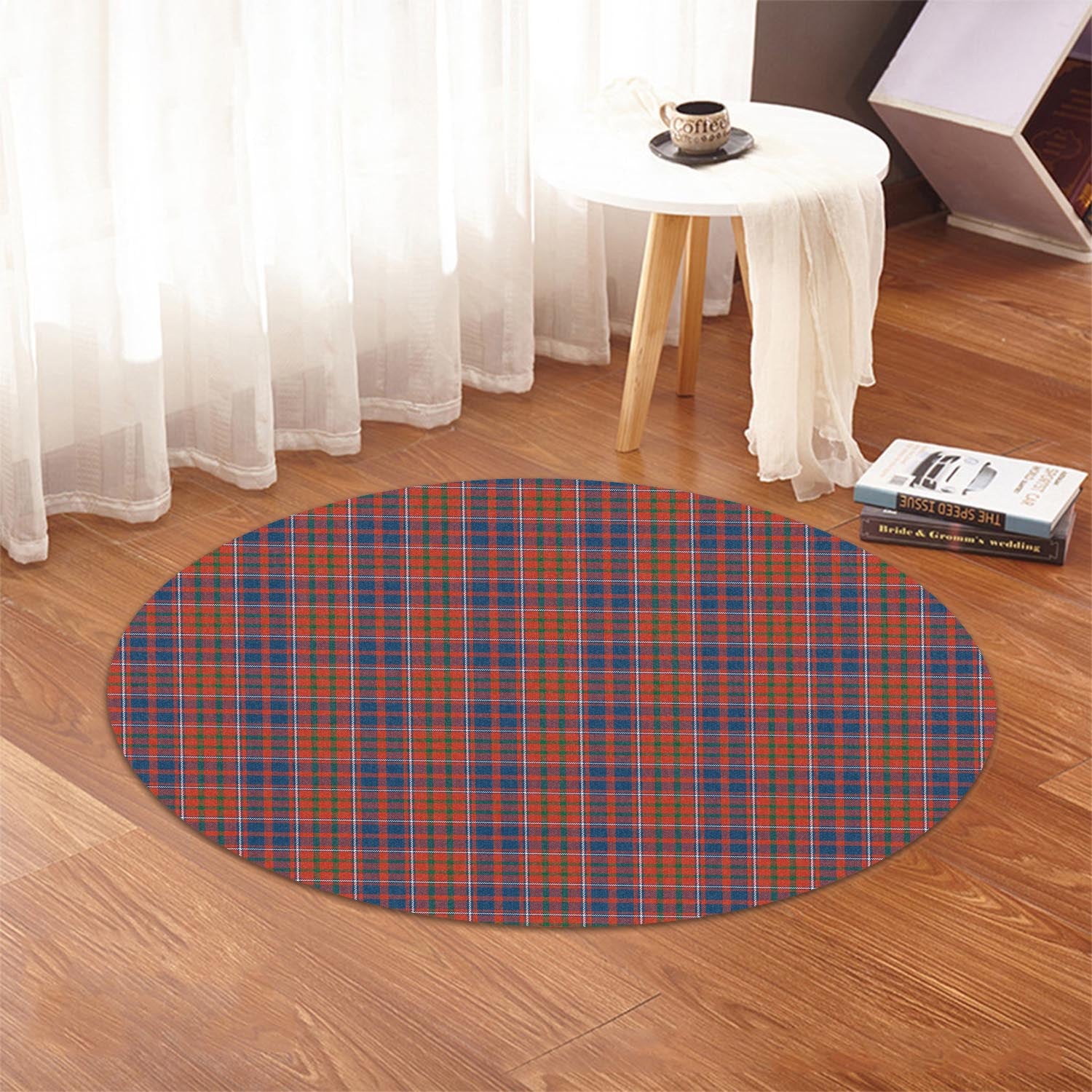 Cameron of Lochiel Ancient Tartan Round Rug - Tartanvibesclothing