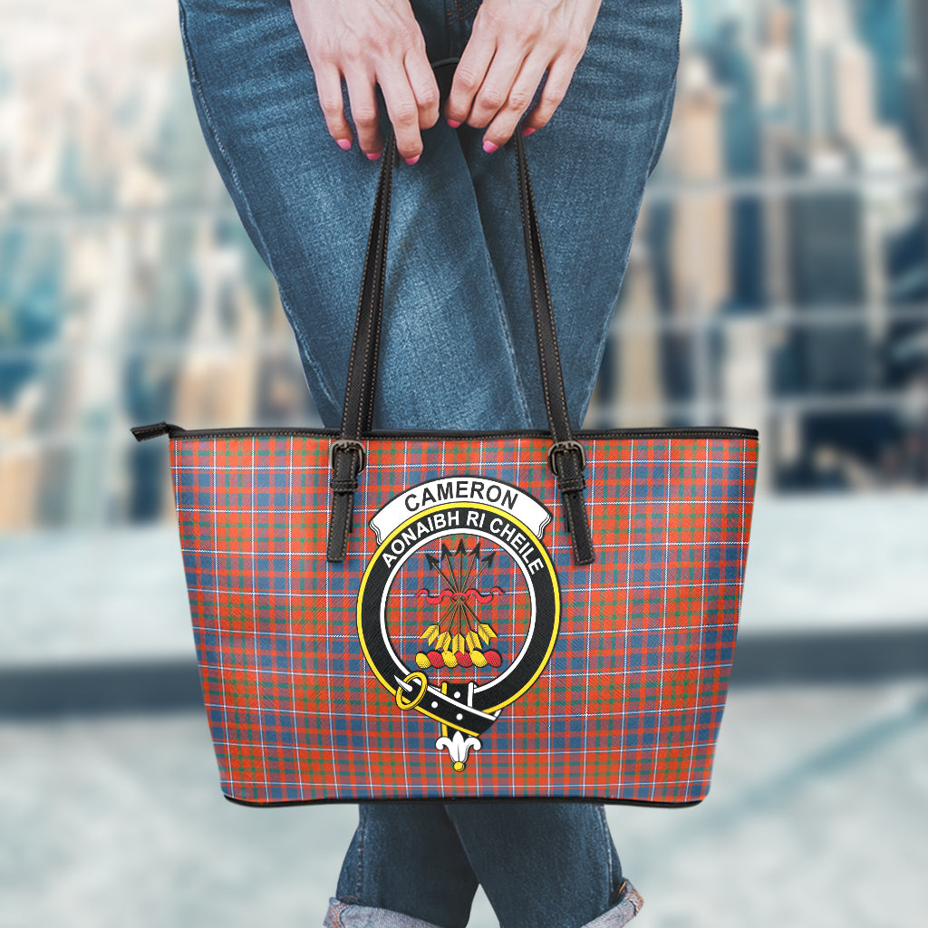 cameron-of-lochiel-ancient-tartan-leather-tote-bag-with-family-crest