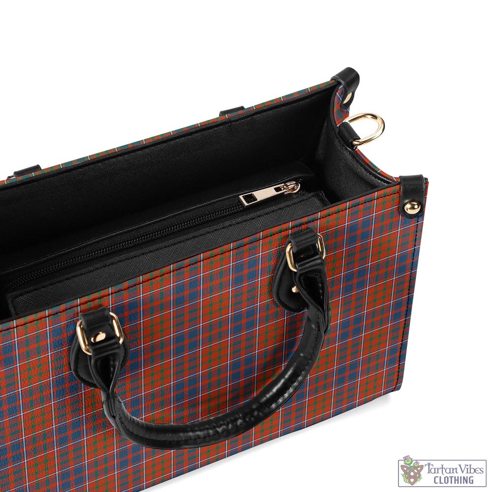 Tartan Vibes Clothing Cameron of Lochiel Ancient Tartan Luxury Leather Handbags