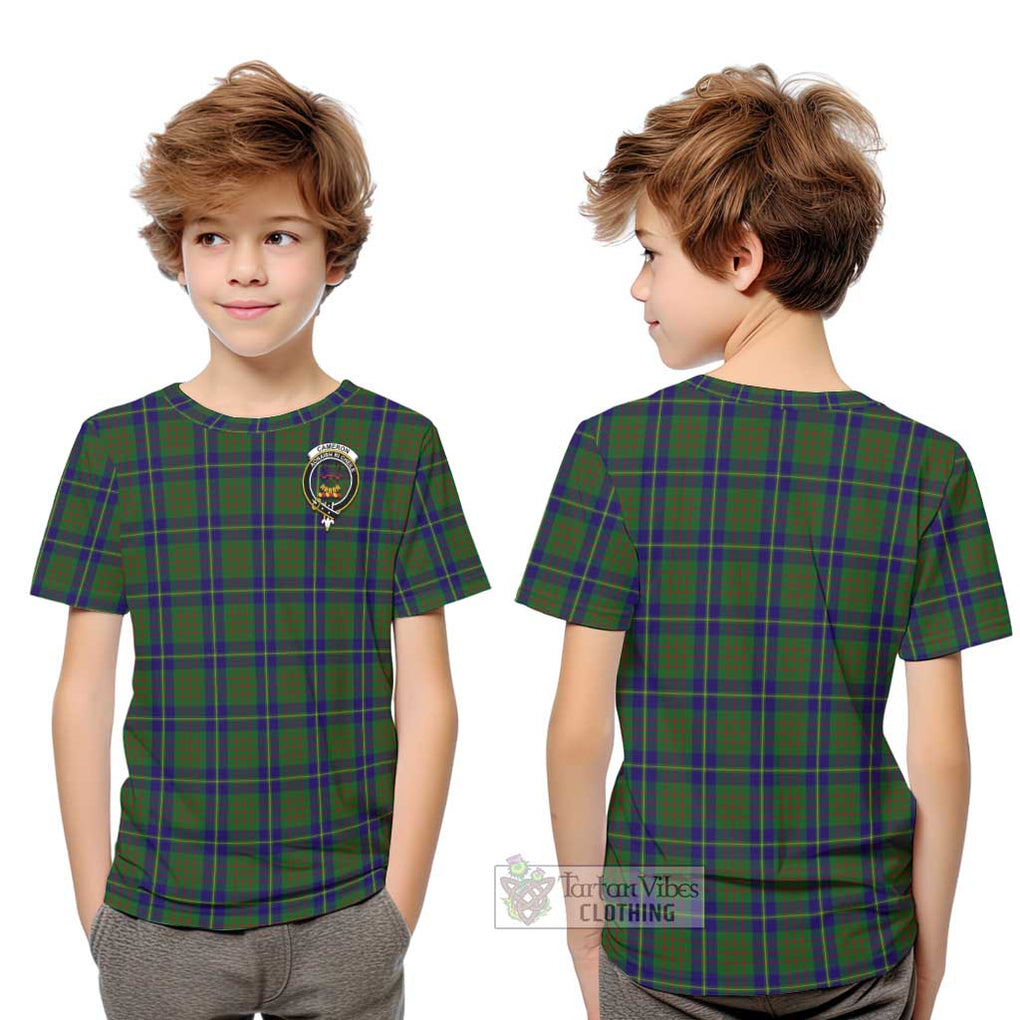 Cameron of Lochiel Hunting Tartan Kid T-Shirt with Family Crest Youth XL Size14 - Tartanvibesclothing Shop