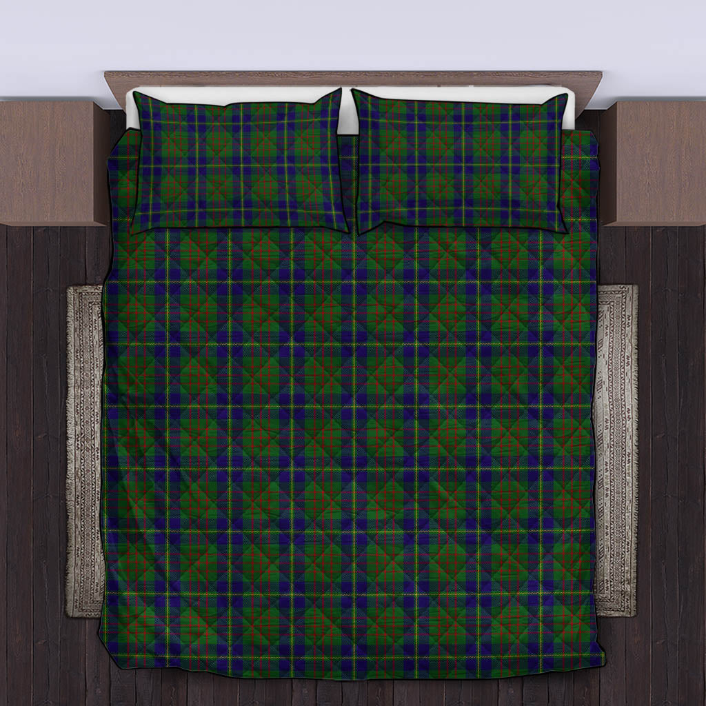 Cameron of Lochiel Hunting Tartan Quilt Bed Set King - Tartan Vibes Clothing