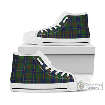 Cameron of Lochiel Hunting Tartan High Top Shoes